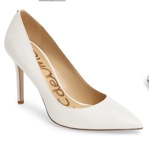 Sam Edelman white pointed pumps